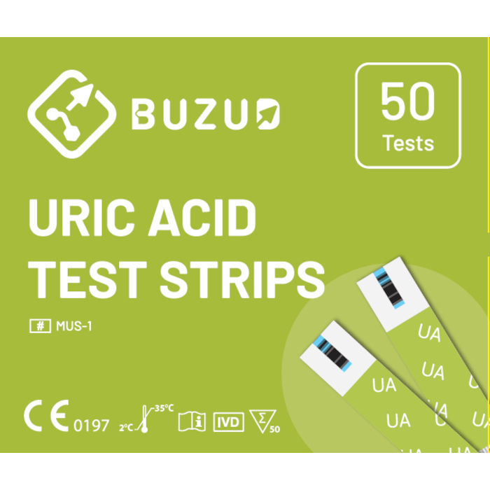 uric acid test strips 2 square